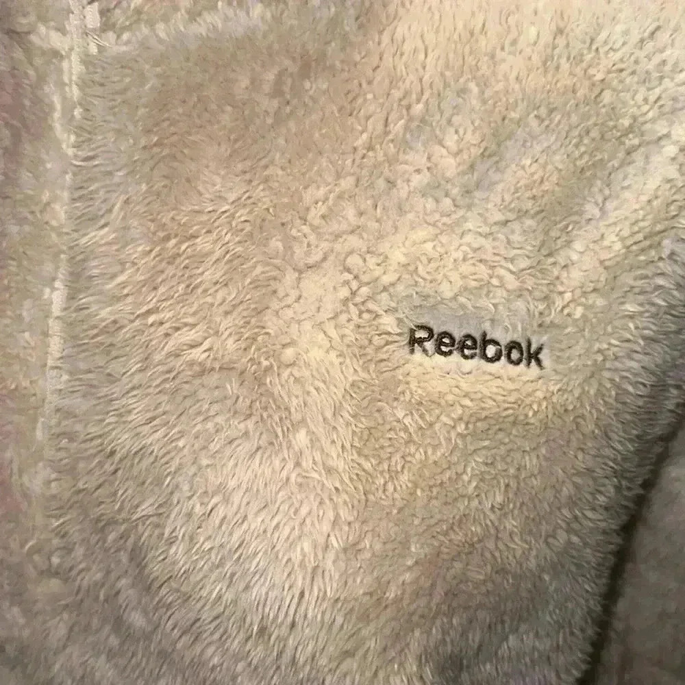 Reebok Women's Size XLarge Fog 1/4-Zip Mock Neck Sherpa Fleece Pullover - Picture 10 of 13